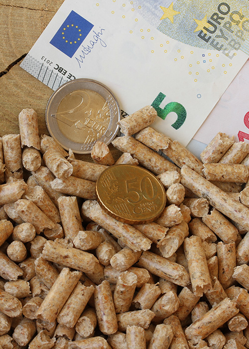 Pellets und Geld 